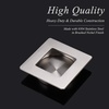 image:image1 PackProbrico Recessed Sliding Door Pull Brushed Nickel Furniture Flush Door Handle Stainless Steel Flush Finger Pull Square 234 Inch Recessed Handle Sliding Flush Door Pull