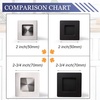 image:image1 PackProbrico Recessed Sliding Door Pull Brushed Nickel Furniture Flush Door Handle Stainless Steel Flush Finger Pull Square 234 Inch Recessed Handle Sliding Flush Door Pull