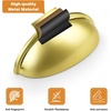 image:image5 PackProbrico Gold Cabinet Handles Bin Cup Drawer Pulls 3 Inch76mm Hole Center Cabinet Cup Pulls Kitchen Cabinet Hardware Shell Style Drawer Handles Knobs Modern Cabinet Pulls for Dresser Closet