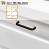 image:imageProbrico 10 Pack 33496mm Hole Centers Plastic Kitchen Cabinet Cup Board Door Handles Modern Black Dresser Door Pulls