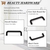 image:imageProbrico 10 Pack 33496mm Hole Centers Plastic Kitchen Cabinet Cup Board Door Handles Modern Black Dresser Door Pulls