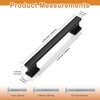 image:imageProbrico 10 Pack 5 Inch Matte Black Cabinet Handles HeavyDuty Drawer Pulls for Dresser Hardware CorrosionResistant Pulls for Cabinets and DrawersBlack