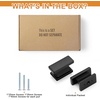 image:imageProbrico 10 Pack 5 Inch Matte Black Cabinet Handles HeavyDuty Drawer Pulls for Dresser Hardware CorrosionResistant Pulls for Cabinets and DrawersBlack