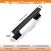 image:imageProbrico 10 Pack 5 Inch Matte Black Cabinet Handles HeavyDuty Drawer Pulls for Dresser Hardware CorrosionResistant Pulls for Cabinets and DrawersBlack