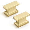 image:imageProbrico 10 Pack 5 Inch Matte Black Cabinet Handles HeavyDuty Drawer Pulls for Dresser Hardware CorrosionResistant Pulls for Cabinets and DrawersBrushed Gold