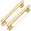 image:imageProbrico 10 Pack 5 Inch Matte Black Cabinet Handles HeavyDuty Drawer Pulls for Dresser Hardware CorrosionResistant Pulls for Cabinets and DrawersBrushed Gold