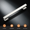 image:imageProbrico 10 Pack 5 Inch Matte Black Cabinet Handles HeavyDuty Drawer Pulls for Dresser Hardware CorrosionResistant Pulls for Cabinets and DrawersBrushed Nickel