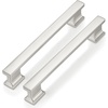 image:imageProbrico 10 Pack 5 Inch Matte Black Cabinet Handles HeavyDuty Drawer Pulls for Dresser Hardware CorrosionResistant Pulls for Cabinets and DrawersBrushed Nickel