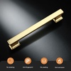 image:imageProbrico 10 Pack 5 Inch Matte Black Cabinet Handles HeavyDuty Drawer Pulls for Dresser Hardware CorrosionResistant Pulls for Cabinets and DrawersBrushed Gold