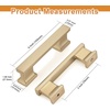 image:imageProbrico 10 Pack 5 Inch Matte Black Cabinet Handles HeavyDuty Drawer Pulls for Dresser Hardware CorrosionResistant Pulls for Cabinets and DrawersChampagne Bronze