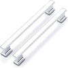 image:imageProbrico 10 Pack 5 Inch Matte Black Cabinet Handles HeavyDuty Drawer Pulls for Dresser Hardware CorrosionResistant Pulls for Cabinets and DrawersPolished Chrome