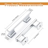 image:imageProbrico 10 Pack 5 Inch Matte Black Cabinet Handles HeavyDuty Drawer Pulls for Dresser Hardware CorrosionResistant Pulls for Cabinets and DrawersPolished Chrome