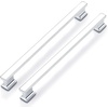 image:imageProbrico 10 Pack 5 Inch Matte Black Cabinet Handles HeavyDuty Drawer Pulls for Dresser Hardware CorrosionResistant Pulls for Cabinets and DrawersPolished Chrome