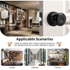 image:imageProbrico 10 Pack Black Privacy Locks Keyless Interior Door Knobs Cylindrical Shape Knob Contemporary Hardware for Bathroom BedroomBlack