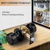 image:imageProbrico 10 Pack Black Privacy Locks Keyless Interior Door Knobs Cylindrical Shape Knob Contemporary Hardware for Bathroom BedroomBlack