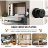 image:imageProbrico 10 Pack Black Privacy Locks Keyless Interior Door Knobs Cylindrical Shape Knob Contemporary Hardware for Bathroom BedroomBlack