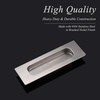 image:imageProbrico 10 Pack Brushed Nickel Recessed Sliding Pulls Rectangular Flush Finger Pulls Stainless Steel Sliding Door Handles 472 Length Recessed Flush Handles Recessed Door Pull Handles