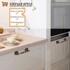 image:imageProbrico 10 Pack Cabinet Handles in Antique Copper FinishVintage Drawer Pulls for KitchenClassic Style Dresser Handles