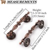 image:imageProbrico 10 Pack Cabinet Handles in Antique Copper FinishVintage Drawer Pulls for KitchenClassic Style Dresser Handles