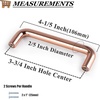 image:imageProbrico 10 Pack Modern Euro Style Cabinet Pulls Rose Gold Kitchen Cabinet Hardware 334 Inch96mm Hole Center Drawer Handles Plastic Dresser Pulls