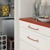image:imageProbrico 10 Pack Modern Euro Style Cabinet Pulls Rose Gold Kitchen Cabinet Hardware 334 Inch96mm Hole Center Drawer Handles Plastic Dresser Pulls
