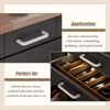 image:imageProbrico 10 Pack Modern Plastic Kitchen Cabinet Dresser Door Handles and Pulls White Color 96mm 334 Hole Centers