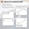 image:imageProbrico 10 Pack Modern Plastic Kitchen Cabinet Dresser Door Handles and Pulls White Color 96mm 334 Hole Centers