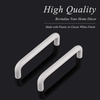 image:imageProbrico 10 Pack Modern Plastic Kitchen Cabinet Dresser Door Handles and Pulls White Color 96mm 334 Hole Centers