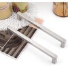 image:imageProbrico 10 Pack Square Bar Cabinet Pulls 712 inch 192mm Hole Center Matte Black Drawer Pulls Modern Handles for Kitchen Cabinets Stainless Steel Cupboard Closet HardwareBrushed Nickel