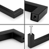 image:imageProbrico 10 Pack Square Bar Cabinet Pulls 712 inch 192mm Hole Center Matte Black Drawer Pulls Modern Handles for Kitchen Cabinets Stainless Steel Cupboard Closet HardwareBlack