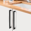 image:imageProbrico 10 Pack Square Bar Cabinet Pulls 712 inch 192mm Hole Center Matte Black Drawer Pulls Modern Handles for Kitchen Cabinets Stainless Steel Cupboard Closet HardwareBlack