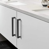image:imageProbrico 10 Pack Square Bar Cabinet Pulls 712 inch 192mm Hole Center Matte Black Drawer Pulls Modern Handles for Kitchen Cabinets Stainless Steel Cupboard Closet HardwareBlack
