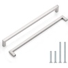 image:imageProbrico 10 Pack Square Bar Cabinet Pulls 712 inch 192mm Hole Center Matte Black Drawer Pulls Modern Handles for Kitchen Cabinets Stainless Steel Cupboard Closet HardwareBrushed Nickel