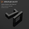 image:imageProbrico 10 Pack Square Bar Cabinet Pulls 712 inch 192mm Hole Center Matte Black Drawer Pulls Modern Handles for Kitchen Cabinets Stainless Steel Cupboard Closet HardwareBlack