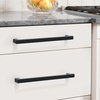 image:imageProbrico 10 Pack Square Bar Cabinet Pulls 712 inch 192mm Hole Center Matte Black Drawer Pulls Modern Handles for Kitchen Cabinets Stainless Steel Cupboard Closet HardwareBlack