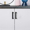 image:imageProbrico 10 Pack Square Bar Cabinet Pulls 712 inch 192mm Hole Center Matte Black Drawer Pulls Modern Handles for Kitchen Cabinets Stainless Steel Cupboard Closet HardwareBlack