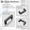 image:imageProbrico 10 Pack Square Bar Cabinet Pulls 712 inch 192mm Hole Center Matte Black Drawer Pulls Modern Handles for Kitchen Cabinets Stainless Steel Cupboard Closet HardwareBlack
