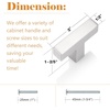 image:imageProbrico 10 Pack Square Bar Cabinet Pulls 712 inch 192mm Hole Center Matte Black Drawer Pulls Modern Handles for Kitchen Cabinets Stainless Steel Cupboard Closet HardwareBrushed Nickel