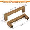 image:imageProbrico 10 Pack Square Bar Cabinet Pulls 712 inch 192mm Hole Center Matte Black Drawer Pulls Modern Handles for Kitchen Cabinets Stainless Steel Cupboard Closet HardwareAntique Brass
