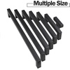 image:imageProbrico 10 Pack Square Bar Cabinet Pulls 712 inch 192mm Hole Center Matte Black Drawer Pulls Modern Handles for Kitchen Cabinets Stainless Steel Cupboard Closet HardwareBlack