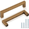 image:imageProbrico 10 Pack Square Bar Cabinet Pulls 712 inch 192mm Hole Center Matte Black Drawer Pulls Modern Handles for Kitchen Cabinets Stainless Steel Cupboard Closet HardwareAntique Brass