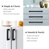 image:imageProbrico 10 Pack Square Bar Cabinet Pulls 712 inch 192mm Hole Center Matte Black Drawer Pulls Modern Handles for Kitchen Cabinets Stainless Steel Cupboard Closet HardwareBlack
