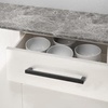 image:imageProbrico 10 Pack Square Bar Cabinet Pulls 712 inch 192mm Hole Center Matte Black Drawer Pulls Modern Handles for Kitchen Cabinets Stainless Steel Cupboard Closet HardwareBlack