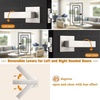 image:imageProbrico 10 Pack Square Brushed Gold Passage Door Handle Heavy Duty Keyless Door Lever Lock for Hallway Closet Interior Satin Brass Door Knobs LocksetBrushed Nickel