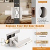 image:imageProbrico 10 Pack Square Brushed Gold Passage Door Handle Heavy Duty Keyless Door Lever Lock for Hallway Closet Interior Satin Brass Door Knobs LocksetBrushed Nickel