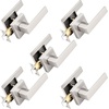image:imageProbrico 10 Pack Square Brushed Gold Passage Door Handle Heavy Duty Keyless Door Lever Lock for Hallway Closet Interior Satin Brass Door Knobs LocksetBrushed Nickel