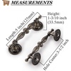 image:imageProbrico 10 Pack Vintage Cabinet Pulls Wardrobe Door Handles in Ancient Bronze FinishClassic Style Drawer Hardware Pulls