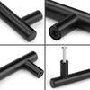 image:imageProbrico 12 Pack Modern Cabinet Hardware Black Bathroom Cupboard Pull Kitchen Cabinet T Bar Handle Dresser Knobs Set  334 inch CenterBlack