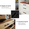 image:imageProbrico 12 Pack Modern Cabinet Hardware Black Bathroom Cupboard Pull Kitchen Cabinet T Bar Handle Dresser Knobs Set  334 inch CenterBlack