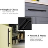 image:imageProbrico 12 Pack Modern Cabinet Hardware Black Bathroom Cupboard Pull Kitchen Cabinet T Bar Handle Dresser Knobs Set  334 inch CenterBlack
